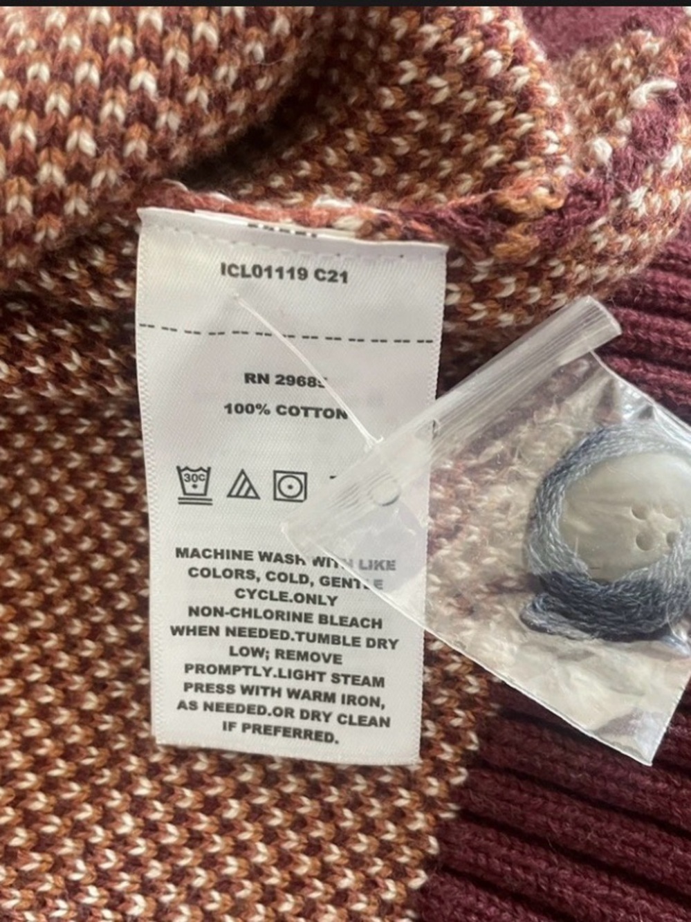 NEW Pendleton WESTERN SCENIC COTTON CARDIGAN Small - Picture 9 of 9